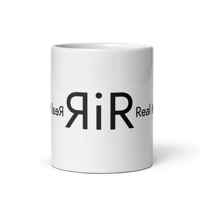 White glossy mug