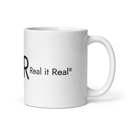 White glossy mug