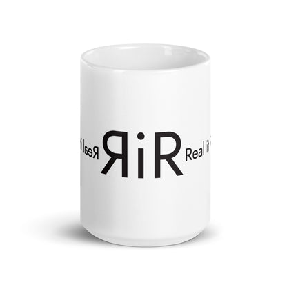 White glossy mug