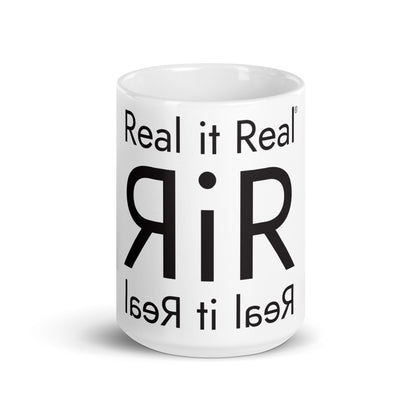 White glossy mug