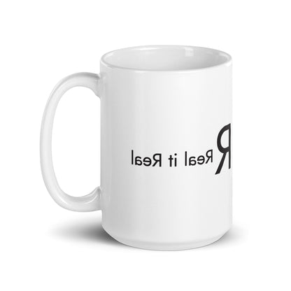 White glossy mug