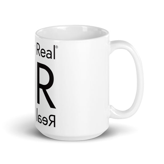 White glossy mug